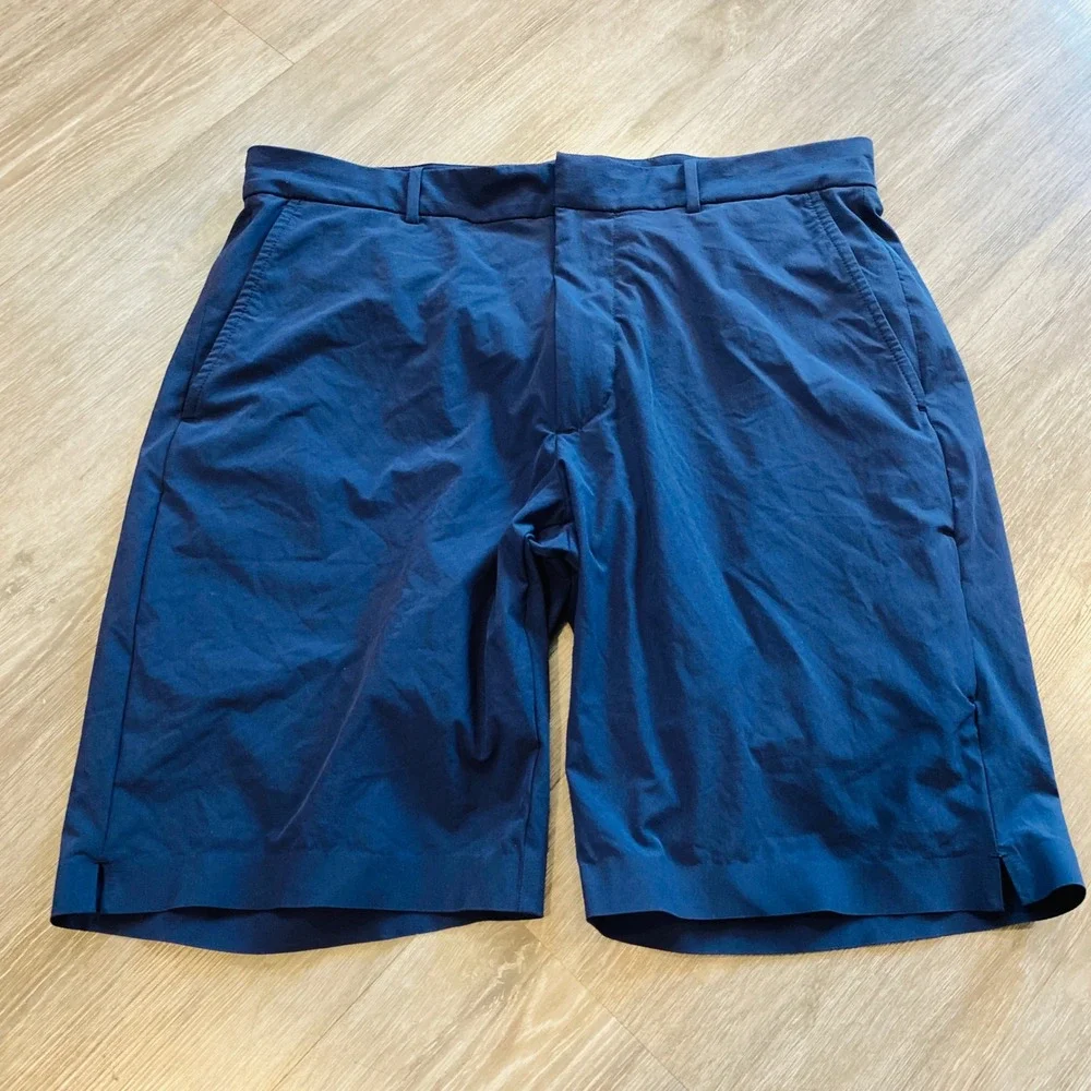 Polo Golf Ralph Lauren Navy Blue Performance Hybrid Shorts Mens 32 Liner Stretch